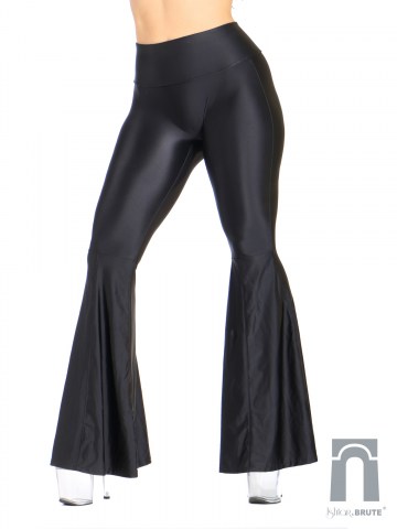 Ishtar and Brute thin black lycra flairs 1